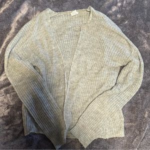 full tilt gray knitted sweater